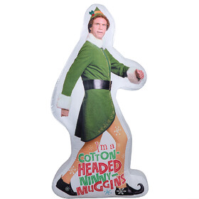 Gemmy SS881572G Airblown&#174; Buddy the Elf Strolling 72" Inflatable Christmas Outdoor Yard Decor