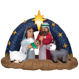 Gemmy SS882520G Airblown® Snowy Night Nativity Scene 78