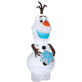 Gemmy SS882546G Airblown&#174; Disney's Frozen Olaf with Snowflake 47" Inflatable Christmas Outdoor Yard Decor