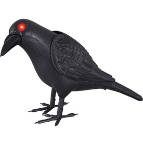 Morris Costumes SS89174 10.5" Animated Black Crow Decoration