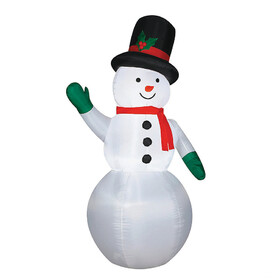 Morris Costumes SS89796G 84" Blow Up Inflatable Snowman Outdoor Yard Decoration