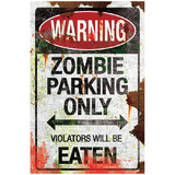 Morris Costumes SS89846 Metal Zombie Parking Sign