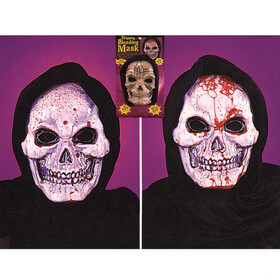 Morris Costumes TA204 Adult's Skull Mask Dripping And Bleeding