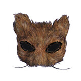 Morris Costumes TI-55 Mask Cat Feather Natural
