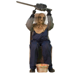 Tekky Toys TT58669 45" Seated Animated Chainsaw Greeter Prop