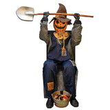 Tekky Toys TT58773C Smiling Jack Greeter with Chair Halloween Decoration