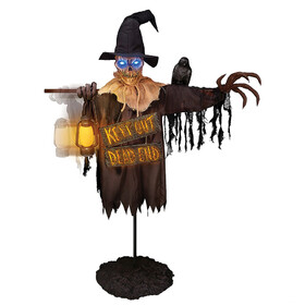 Tekky Toys TT59187 78-Inch Animated Scarecrow with Lantern and Sign
