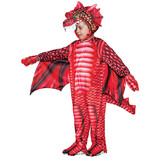 Morris Costumes UR20053 Toddler Red Dragon Printed