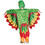 Morris Costumes UR20060TXL Toddler Green Parrot Printed