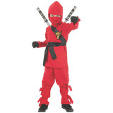 Underwraps UR-25846SM Ninja -Child Red Small