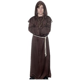 Underwraps Boy's Brown Monk Robe