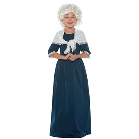 Underwraps Girl's Martha Washington Costume