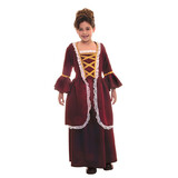 Underwraps Girl's Colonial Dress Costume