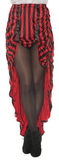 Underwraps UR-28247XL Steam Punk Skirt Ad Red/Black