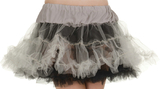 Underwraps UR-28279 Petticoat Tutu Adult Blk& Gray