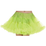 Underwraps UR-28280 Petticoat Tutu Adlt Neon Green