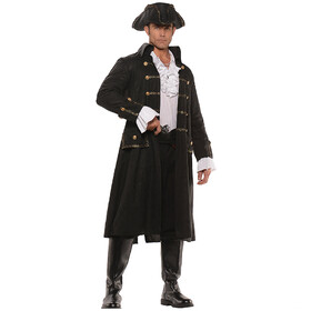 Underwraps UR28480 Men's Pirate Captain Darkwater Costume