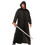 Underwraps UR28671 Men's Black Faux Leather Cloak