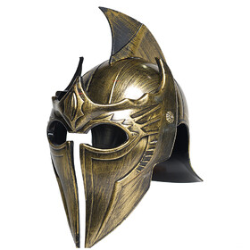 Underwraps UR28743 Adult's Gold Gladiator Helmet with Pointed Top Crest