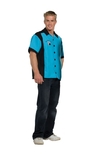 Underwraps UR-29054 Bowling Shirt Turquoise Os