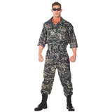 Underwraps UR29390XXL Men's Plus Size US Army Jumpsuit Costume