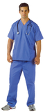 Underwraps UR-29424 Blue Scrubs Adult (42-44)