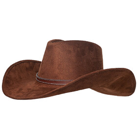 Underwraps UR30030BN Adult's Brown Cowboy Hat with Hatband