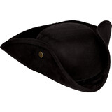 Underwraps UR30047 Adult's Black Faux Suede Tricorne Hat