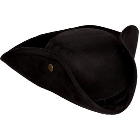 Underwraps UR30047 Adult's Black Faux Suede Tricorne Hat