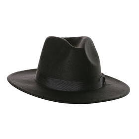 Underwraps UR30205OS Adult's Black Fedora Hat