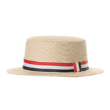 Underwraps UR30207OS Adult's Straw Cowboy Hat with Red White & Blue Hatband