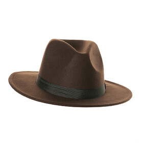 Underwraps UR30215OS Adult's Brown Fedora Hat