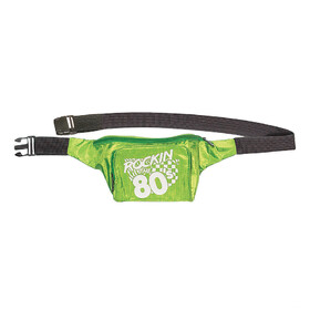 Underwraps UR30245OS Adult Green 80's Fanny Pack