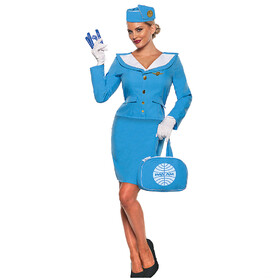 Underwraps Pan Am Air Stewardess Adult Costume
