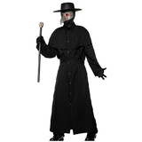 Underwraps UR30547 Adult's Plague Doctor Robe, Mask & Hat
