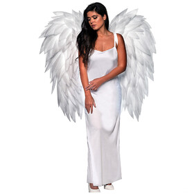 Underwraps 40" Featherless White Angel Wings