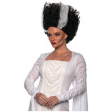 Underwraps UR30643 Adult's Black with White Stripes Tall Wig