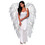 Underwraps UR30678WT 58" Full Length Featherless Angel Wings