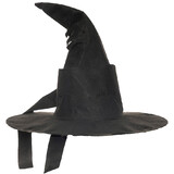 Underwraps UR30784OS Adult's Black Curved Wizard Hat