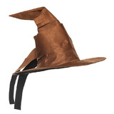 Underwraps UR30785OS Adult's Brown Curved Wizard Hat