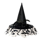 Underwraps UR30788OS Adult's Deluxe Black Witch Hat with Veil