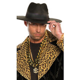 Underwraps UR31382OS Adults Hustler Character Costume Accessory Kit with Black Hat