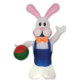 Morris Costumes VAHE0023 Blow Up Inflatable 7 ft. Bunny Outdoor Yard Decoration