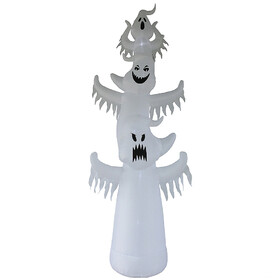 Morris Costumes VAHL19069 12' Blow Up Inflatable Terrorific Ghosts Trio Outdoor Yard Decoration