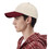 TOPTIE 6 Panel Two Tone Spliced Baseball Cap, Burgundy Unstructured Unisex Dad Hat Mid Profile Sun Hat Casual Style
