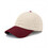 TOPTIE 6 Panel Two Tone Spliced Baseball Cap, Burgundy Unstructured Unisex Dad Hat Mid Profile Sun Hat Casual Style
