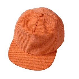 TOPTIE Corduroy Flat Brim Baseball Cap, Retro Soft Crown Adjustable Unisex Hat For Outdoor Activities