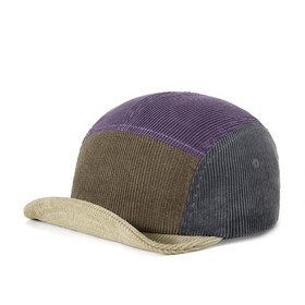 TOPTIE Corduroy Patchwork Baseball Cap, Warm Short Bendable Brim Hat for Men and Women
