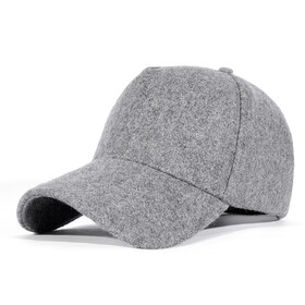 TOPTIE Wool Lined Thick Baseball Cap, Adjustable Warm Sports Hat for Autumn and Winter Unisex