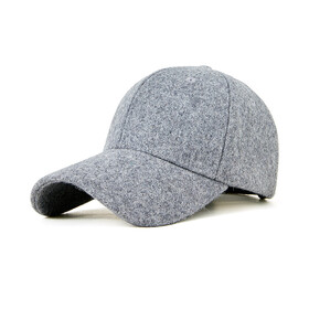 TOPTIE Baseball Caps, Wool Baseball Cap, Outdoor Hat for Big Heads, Winter Warm Dad Cap Adjustable